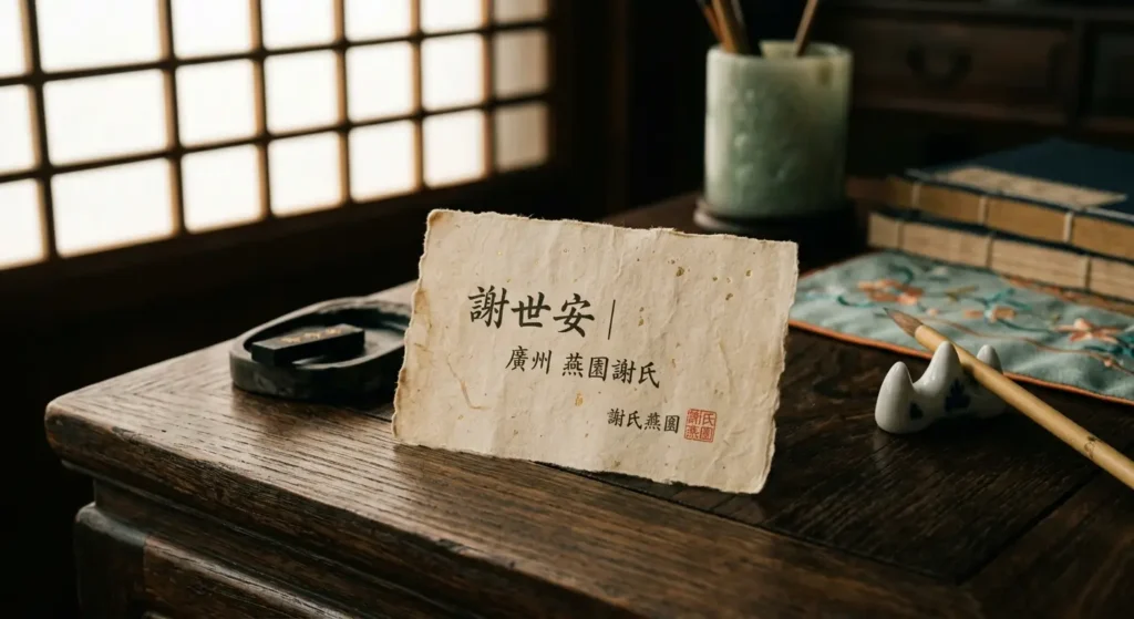 Erste Visitenkarten – China